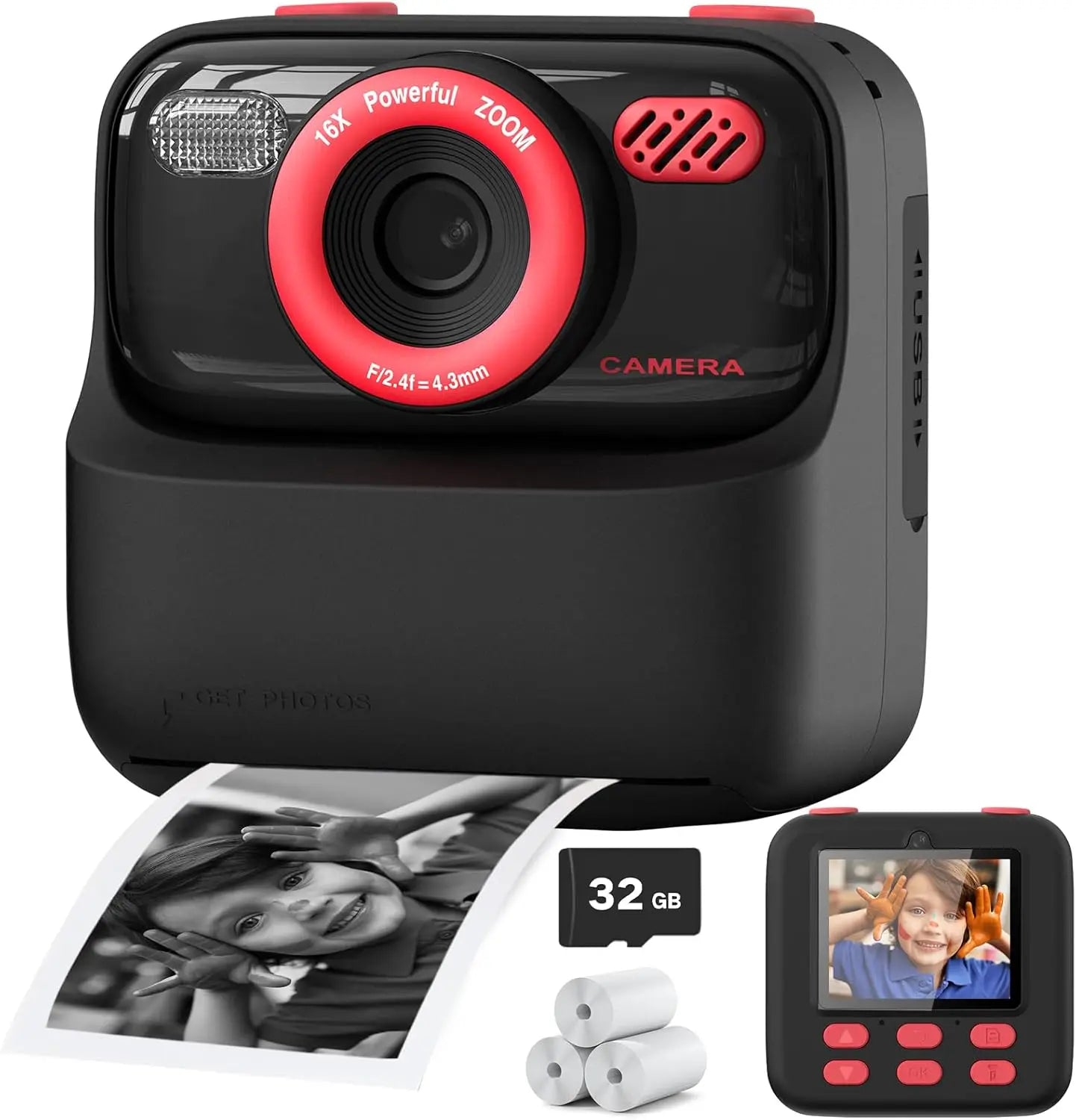 Amorus™ InstantPrint Kids Camera
