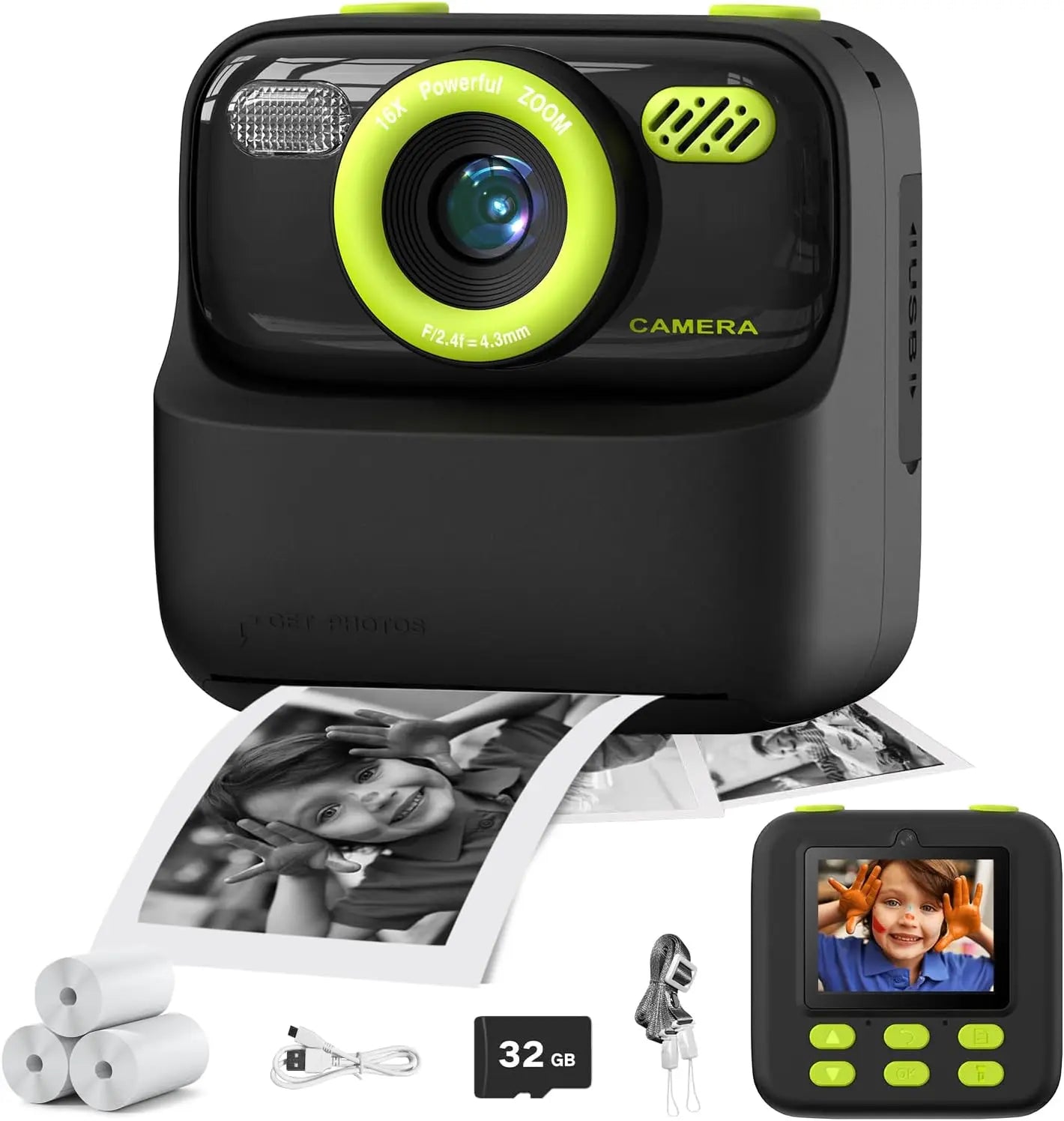 Amorus™ InstantPrint Kids Camera