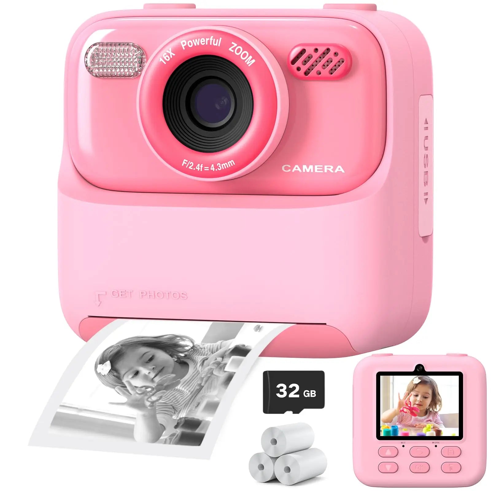 Amorus™ InstantPrint Kids Camera
