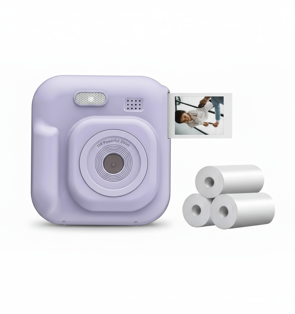 Camera met open lens