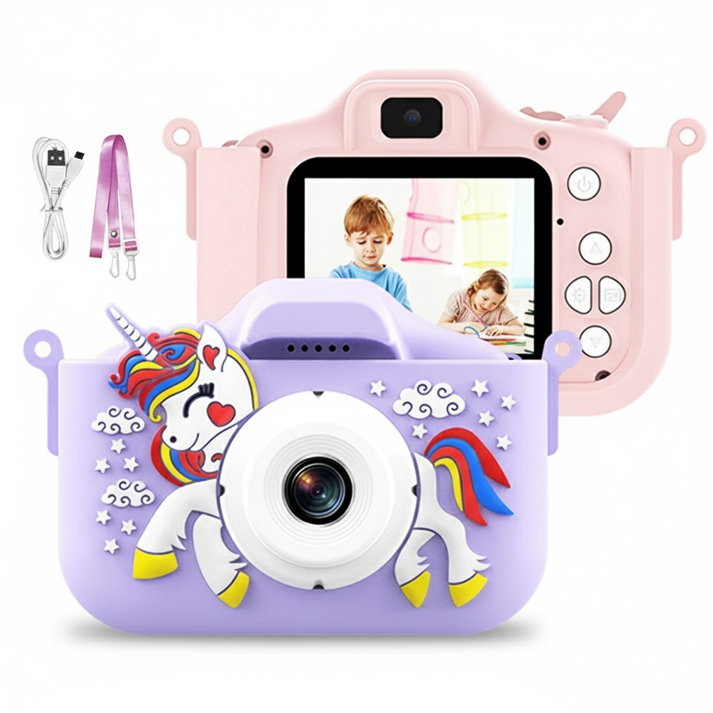 Verbeterde Eenhoorn Kindercamera zonder SD-kaart